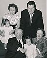 Alfred Hitchcock and family circa 1955