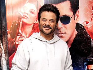 Anil Kapoor snapped at Race 3 interviews at Sun N Sand hotel in Juhu.jpg