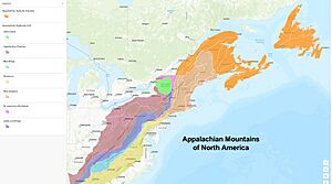Appalachian Mountains of North America