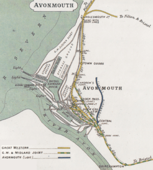 Avonmouth rly map 1914
