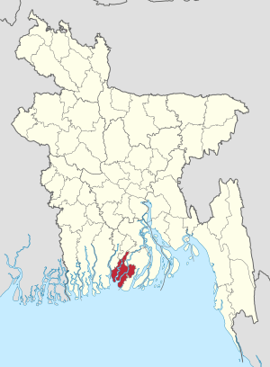 Location of Barguna in Bangladesh