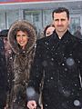 Bashar and Asmaa al-Assad in Moscow
