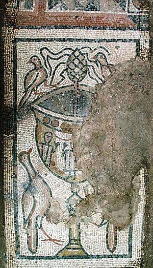 Bichvinta floor mosaic (5th cent., Art Museum of Georgia)