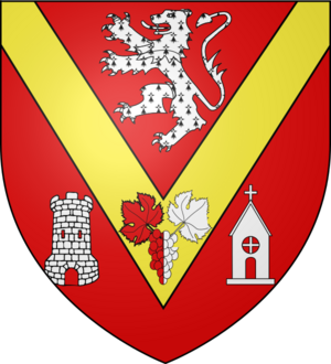 Blason ville fr Vaux-en-Bugey (Ain)