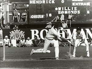 Bob Willis batting - NZ v Eng Feb 1978