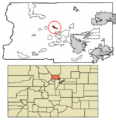 Boulder County Colorado Incorporated and Unincorporated areas Jamestown Highlighted 0839195