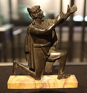 Bronze figure of a German Bibliothèque Nationale