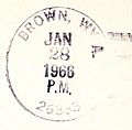 Brown WV postmark