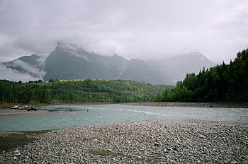 Bulkley River flowing into Skeena River near Hazelton, British Columbia.jpg