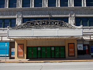 Capitol Theater marquee - Davenport, Iowa