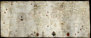 Carta universal en que se contiene todo lo que del mundo se ha descubierto fasta agora hizola Diego Ribero cosmographo de su magestad, ano de 1529, en Sevilla