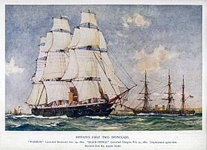 Charles Edward Dixon HMS Warrior 1860 HMS Black Prince 1861 ironclads