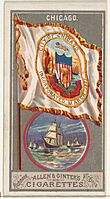 Chicago, from the City Flags series (N6) for Allen & Ginter Cigarettes Brands MET DP829258