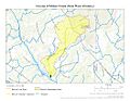 Course of Motes Creek (Haw River tributary)