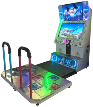 DanceDanceRevolution White Machine with DDR A installed