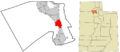 Davis County Utah incorporated and unincorporated areas Farmington highlighted
