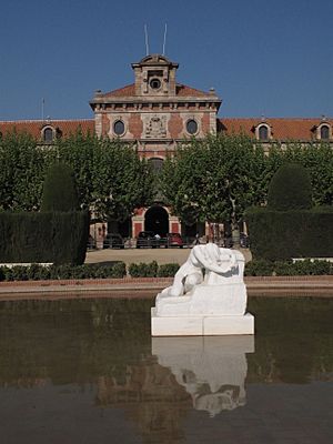 Desconsol de Josep Llimona, davant el Parlament