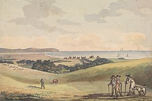 Eastbourne from Lord G. Cavendish's Seat in the Park by John Nixon