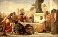 Edward Armitage - Julian the Apostate presiding at a conference of sectarian - 1875