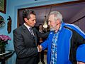 Enrique Peña Nieto y Fidel Castro
