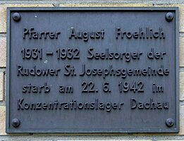 Gedenktafel Alt-Rudow 46 (Neuk) August Froehlich