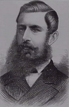 George Rogers Harding (1838-1895), by unknown engraver, 1879