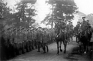 George V inspecting 29th Division at Dunchurch March 1915
