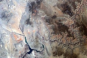 Grand Canyon area of Arizona by Sally Ride EarthKAM