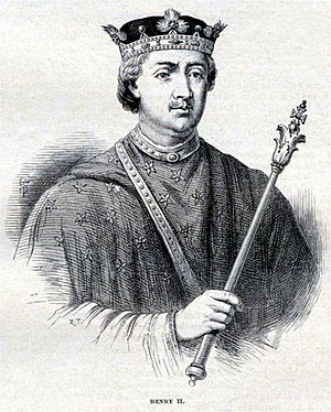 Henry II of England - Illustration from Cassell's History of England - Century Edition - published circa 1902