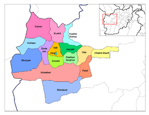 Herat districts