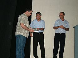Hisham Zreiq Honored by Ramiz Jaraisy