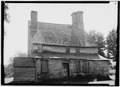 Historic American Buildings Survey, George J. Vaillancourt, Photographer, 1941 VIEW FROM THE NORTH. - Eleazer Arnold House, Great Road, Saylesville, Kent County, RI HABS RI-87-4