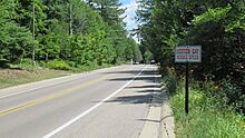 Horton Bay, Michigan road signage