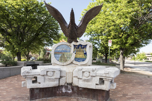 In the little Sister Cities Park in downtown Pueblo, Colorado, one finds this monument to Pueblo and one of its SIX sister cities- Puebla, Mexico. Chihuahua, also in Mexico, is one of the others LCCN2015632715