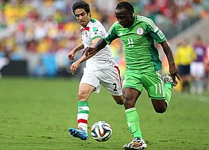 Iran and Nigeria match at the FIFA World Cup 2014-06-12 15