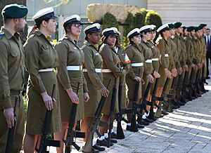 Israeli Honor Guards stand at attention 01