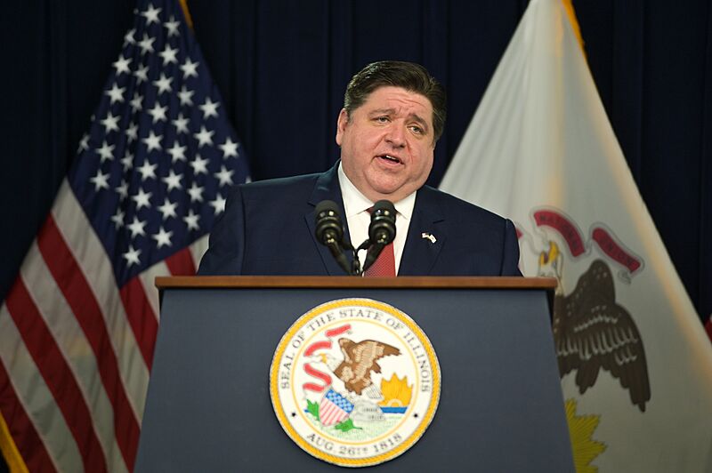 J.B. Pritzker press conference 210226-Z-AZ071-3003