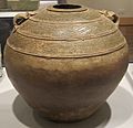 Jar, Han dynasty, stoneware with glaze, Honolulu Museum of Arts