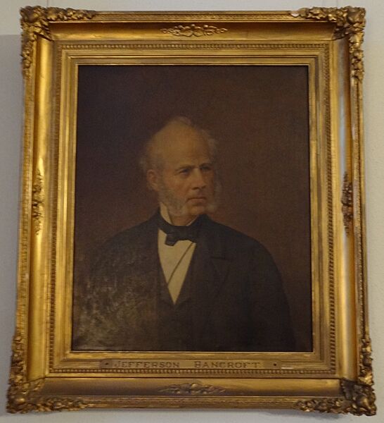 Jefferson Bancroft portrait at Lowell Masonic Temple; Lowell, MA; 2012-05-18