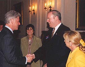 Joe Crowley and Bill Clinton