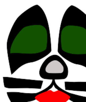 KISS cat face
