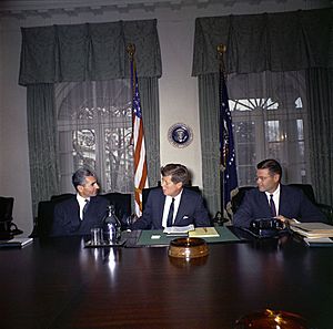 Kennedy with Shah of Iran, 1961