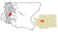 King County Washington Incorporated and Unincorporated areas Renton Highlighted