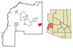 Location in La Paz County, Arizona