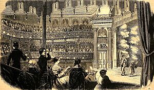 Lecture Room (theatre) of Barnum's American Museum, New York City - jpg version