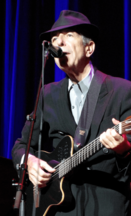Leonard Cohen performing