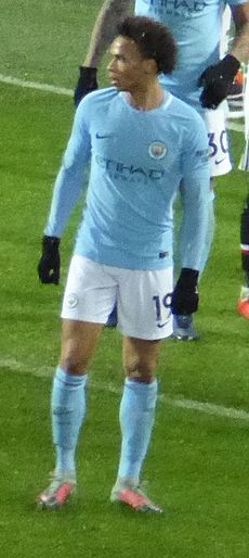 Leroy Sané in December 2017 (cropped)