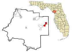 Location in Levy County and the state of Florida