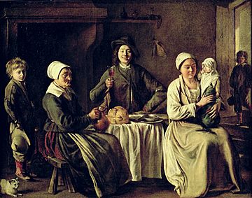 Louis Le Nain- Happy Family- 1642- Louvre