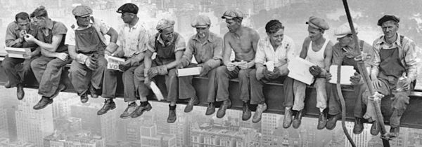 Lunch atop a Skyscraper - Charles Clyde Ebbets (cropped)